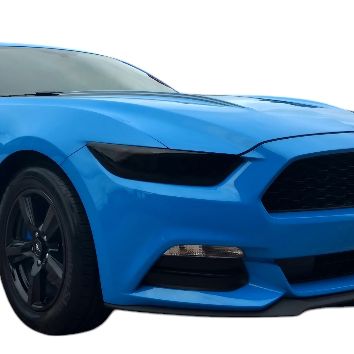 Smoked Headlight Covers for 2015-2017 Ford Mustang / 2018-2022 GT350 & GT500 By Tint My Light