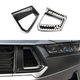 JSD Grille Inserts; Carbon Fiber (2024+ Mustang Dark Horse)