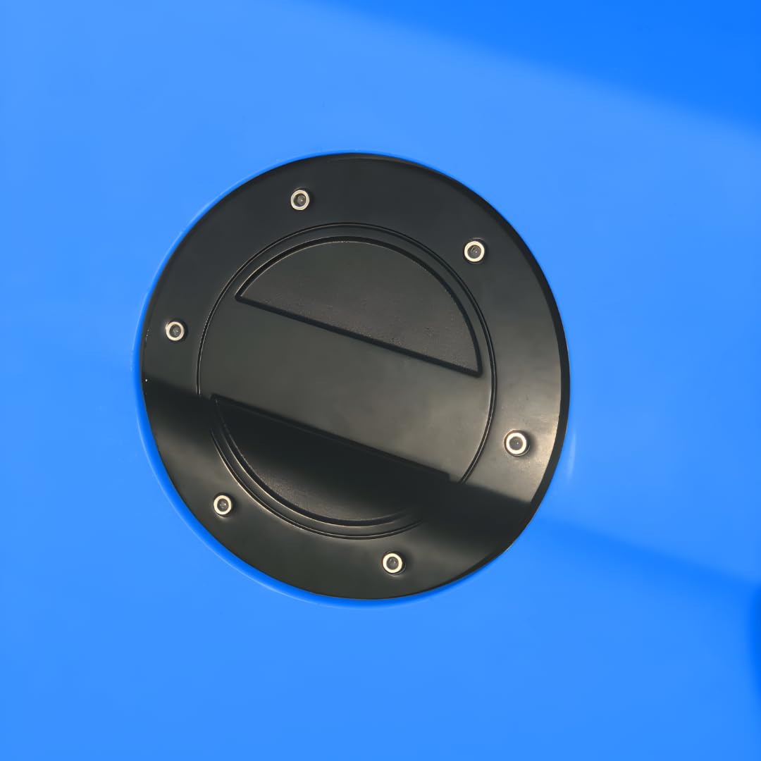JSD Billet Aluminum Fuel Door for Ford Mustang 2015-2023, Black Anodized