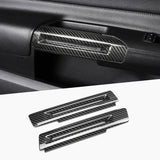 JSD Dry Carbon Fiber Inner Door Handle Trim Covers for Mustang 2024-2025, Gloss