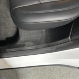 Carbon Fiber Rear Seat Side Cover for Tesla Model Y, Gloss by JSD Space