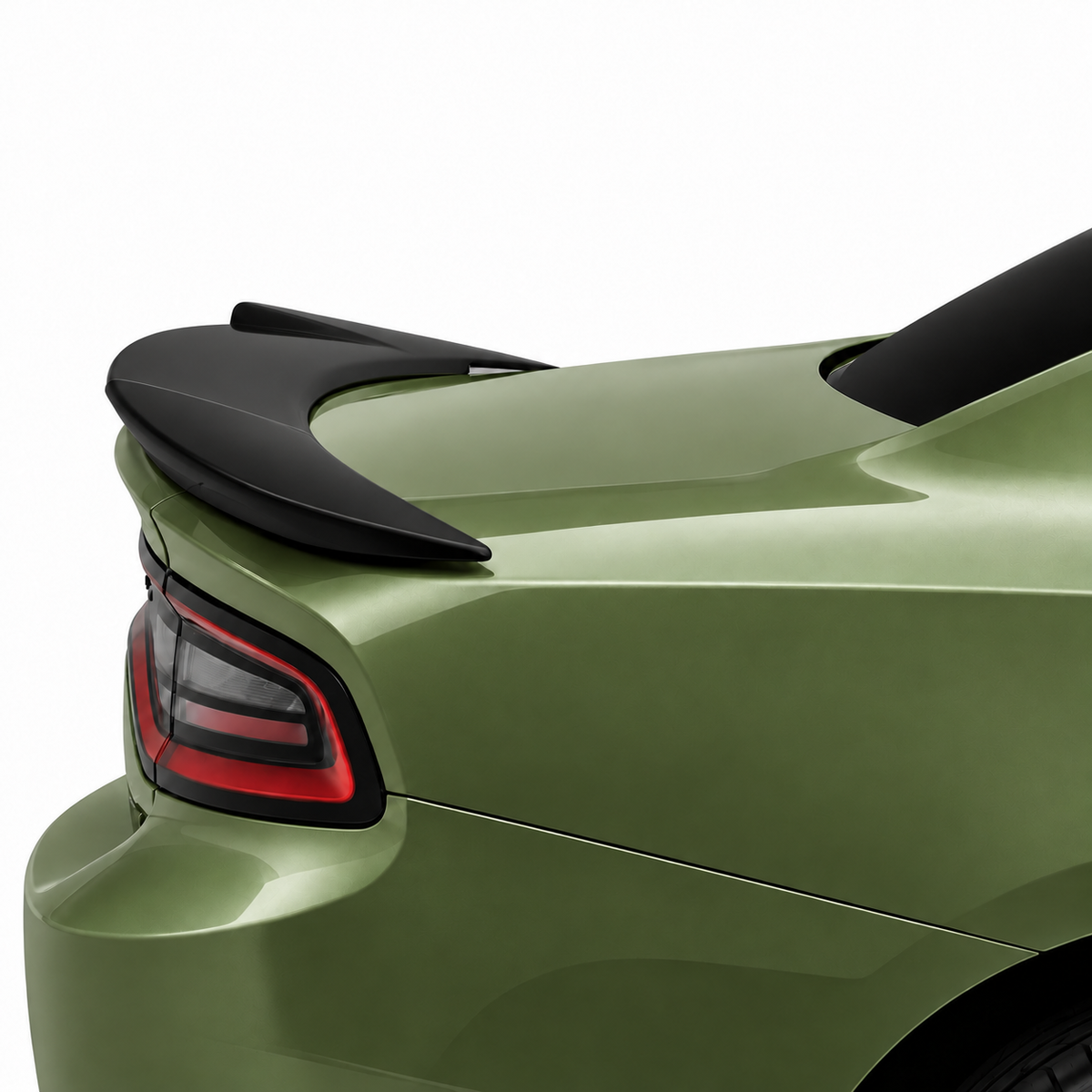 JSD Hellcat Style Rear Spoiler for 2015-2023 Dodge Charger, Matte Black