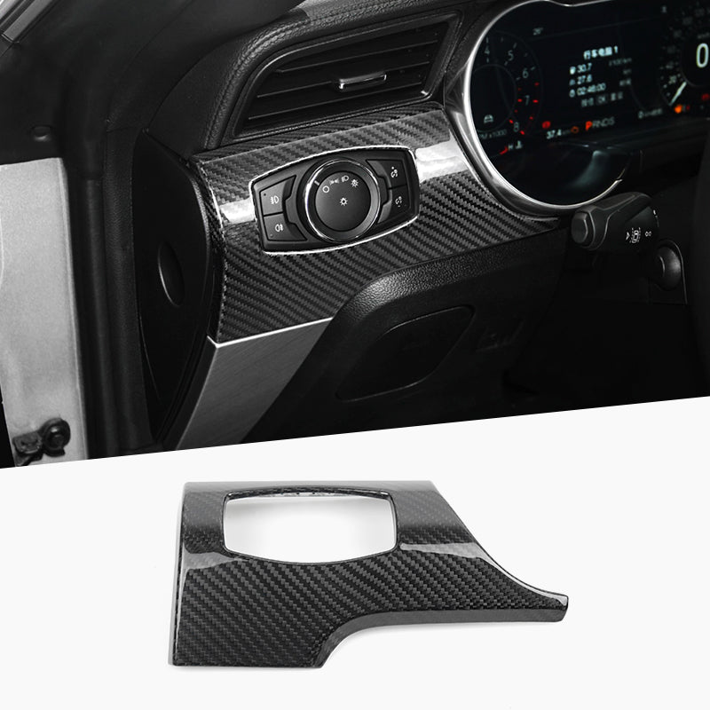 JSD Dry Carbon Fiber Driver Side Dashboard Trim Covers for Mustang 2015-2023