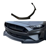 JSD Front Lip Chin Spoiler, Matte Black (2018-2023 Mustang w/o Performance Pack)