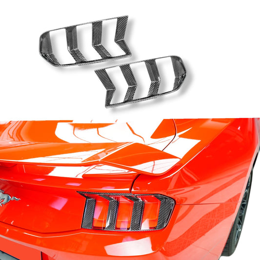 JSD Dry Carbon Fiber Taillight Trim Bezel for 2024 2025 Mustang