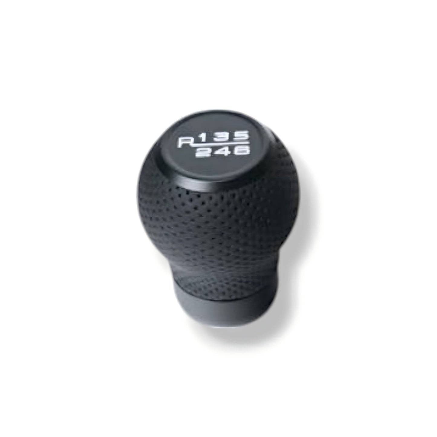 JSD 6-Speed Shift Knob; Black Perforated Leather (15-25 Mustang GT, Dark Horse)