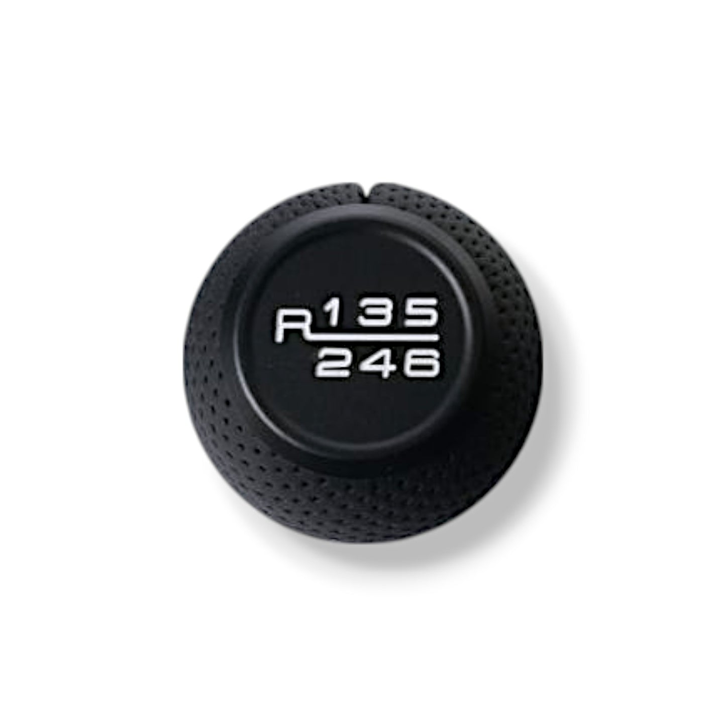 JSD 6-Speed Shift Knob; Black Perforated Leather (15-25 Mustang GT, Dark Horse)