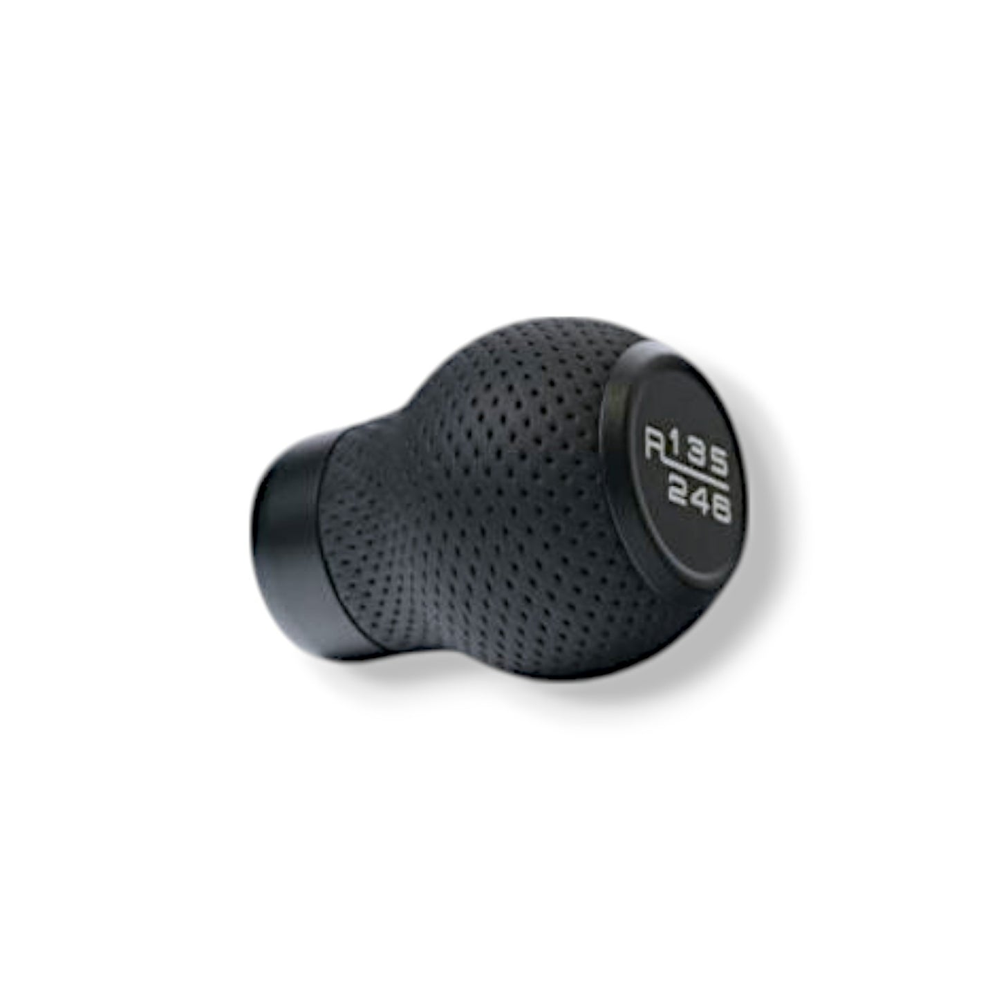 JSD 6-Speed Shift Knob; Black Perforated Leather (15-25 Mustang GT, Dark Horse)