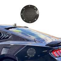 JSD Modern Style Replacement Fuel Door for Ford Mustang 2024 All Models, Carbon Fiber Style