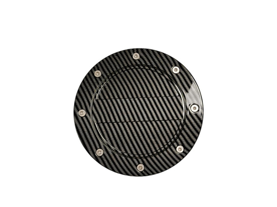 JSD Modern Style Replacement Fuel Door for Ford Mustang 2024 2025 All Models, Carbon Fiber Style