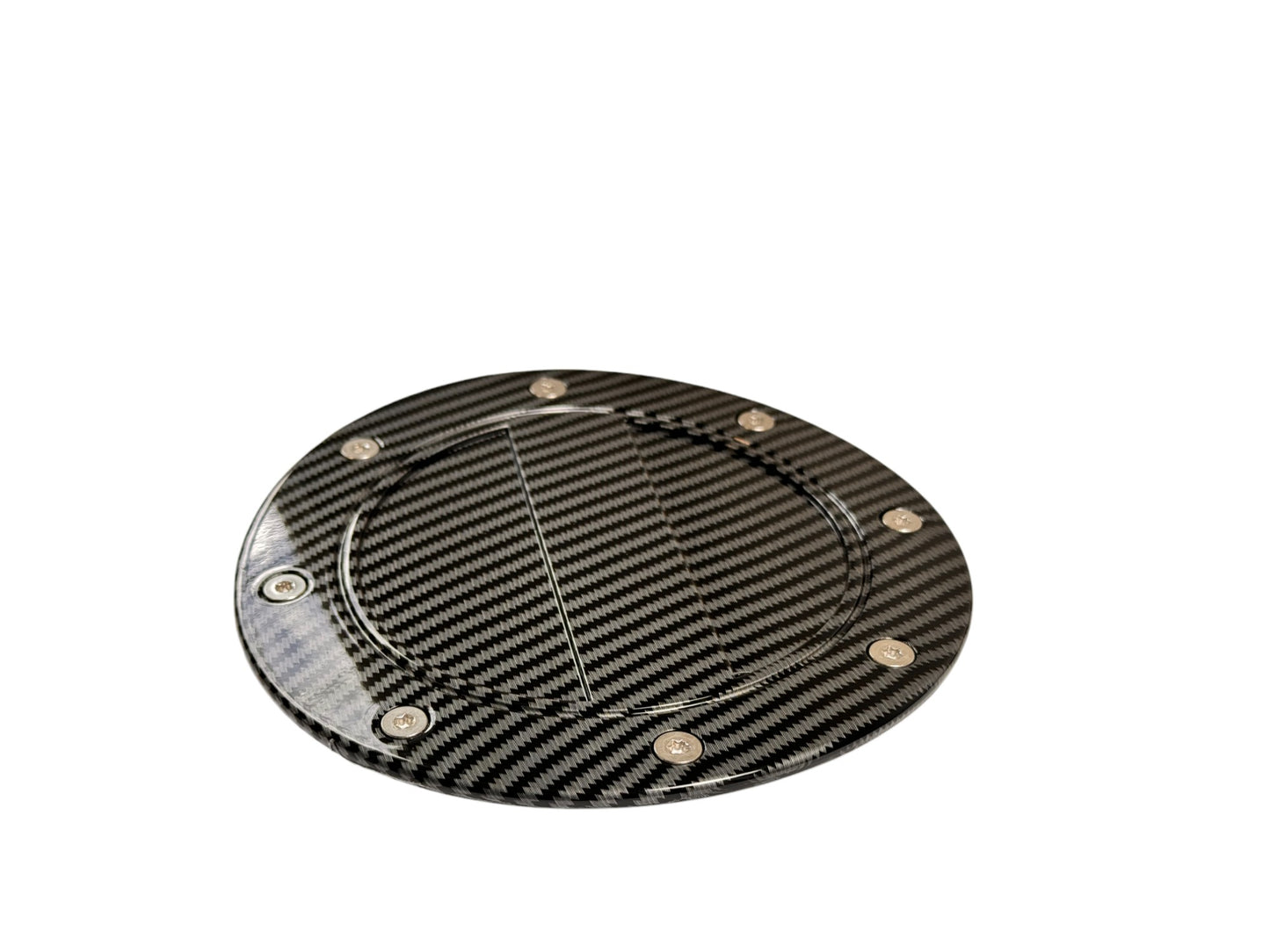 JSD Modern Style Replacement Fuel Door for Ford Mustang 2024 All Models, Carbon Fiber Style