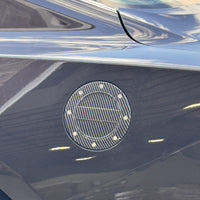 JSD Modern Style Replacement Fuel Door for Ford Mustang 2024 All Models, Carbon Fiber Style
