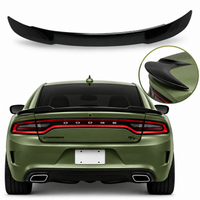 JSD Hellcat Style Rear Spoiler for 2015-2023 Dodge Charger, Gloss Black