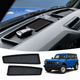 JSD Space 2PCS Front Dashboard Storage Box Tray Trim – Black, Fitment:2021–2024 Ford Bronco (2-Door & 4-Door Models) Note: Not Compatible with Bronco Sport