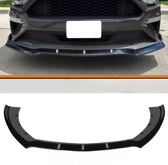 JSD Front Lip Chin Spoiler for 2015-2017 Mustang (without Performance Pack) Matte Black