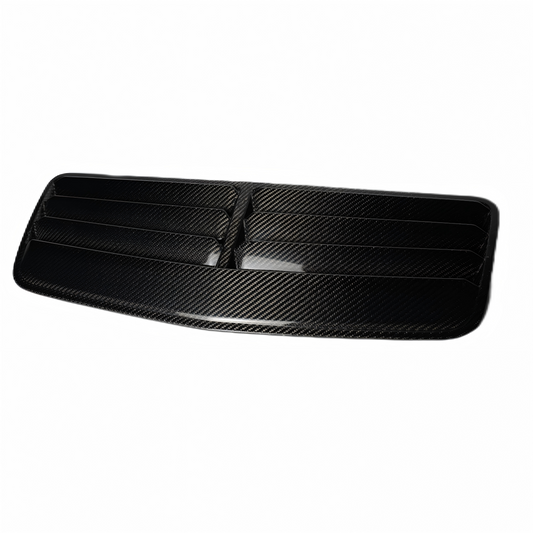 JSD Real Carbon Fiber Replacement Hood Vent Accent for 2024 2025 Mustang GT, Dark Horse