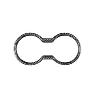 JSD Dry Carbon Fiber Cup Holder Trim Cover for 2024 2025 Mustang