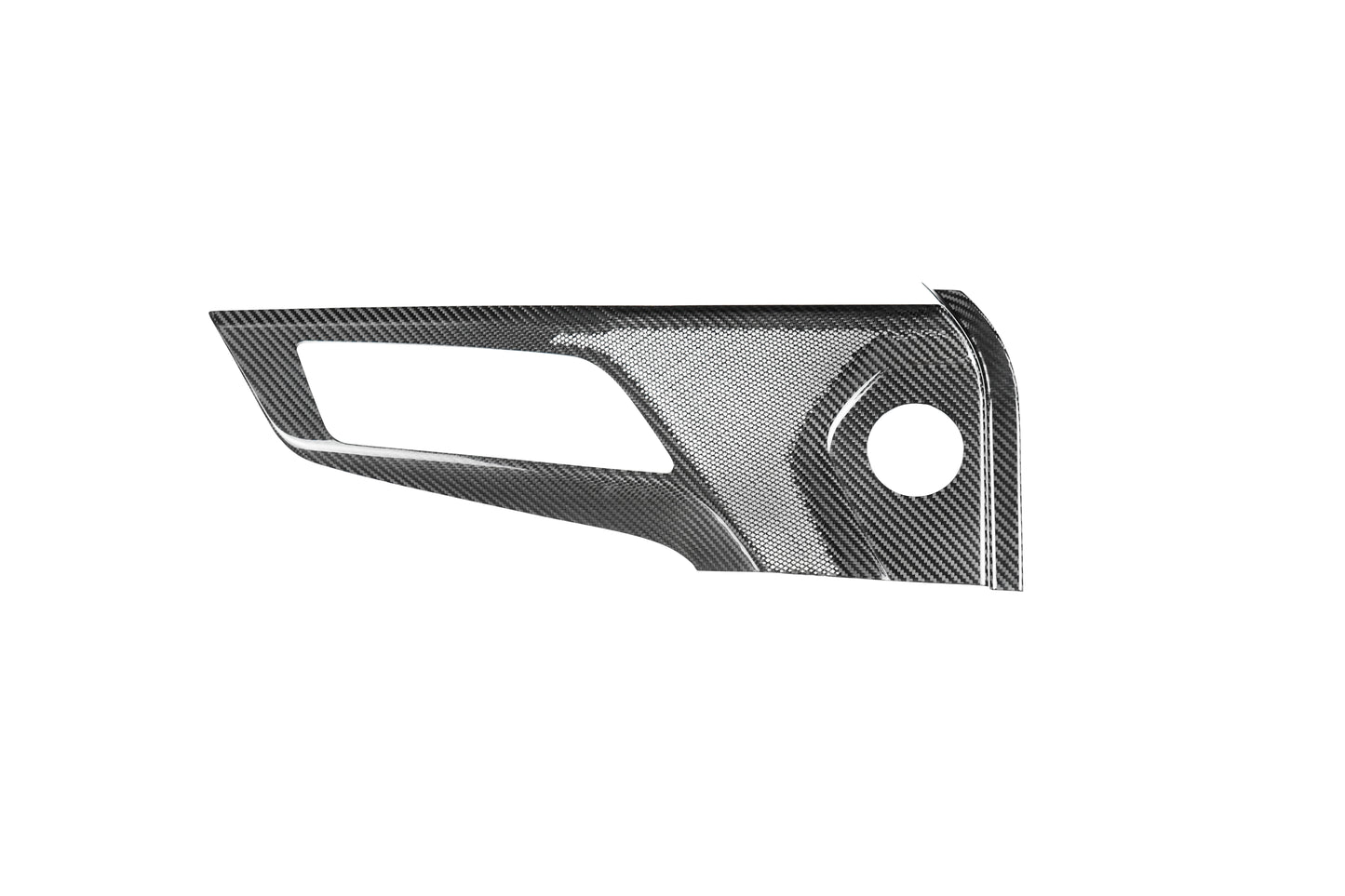 JSD Dry Pair Carbon Fiber Upper Door Panel Speaker Trim for Mustang 2024-2025