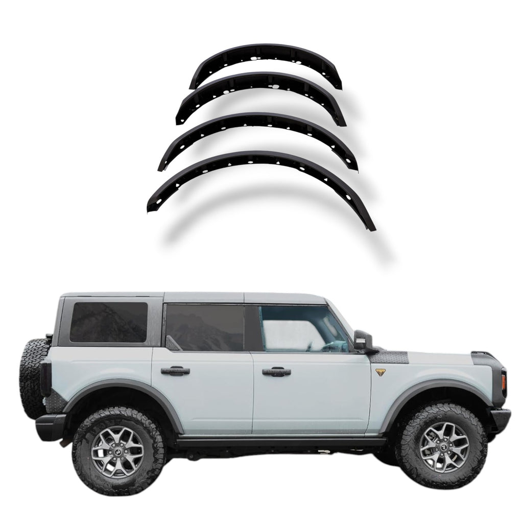 JSD Flat Fender Flares Kit(4PCS) for Ford Bronco 2021+ Wide （ Excluding Raptor）