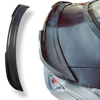 JSD V-Style Rear Trunk Spoiler for Ford Mustang 2024+, Real Gloss Carbon Fiber