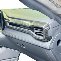 JSD Dry Carbon Fiber Co-pilot AC Outlet Cover for Mustang 2024 2025