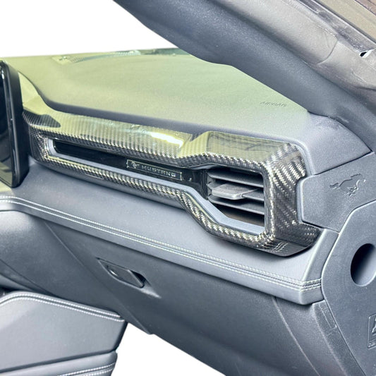 JSD Dry Carbon Fiber Co-pilot AC Outlet Cover for Mustang 2024 2025