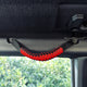 JSD Roll Bar Grab Handles Paracord Grip Handle for Ford Bronco 2021 2022 2023 2024 2025 2&4 Door, 4Pack, Black with Red