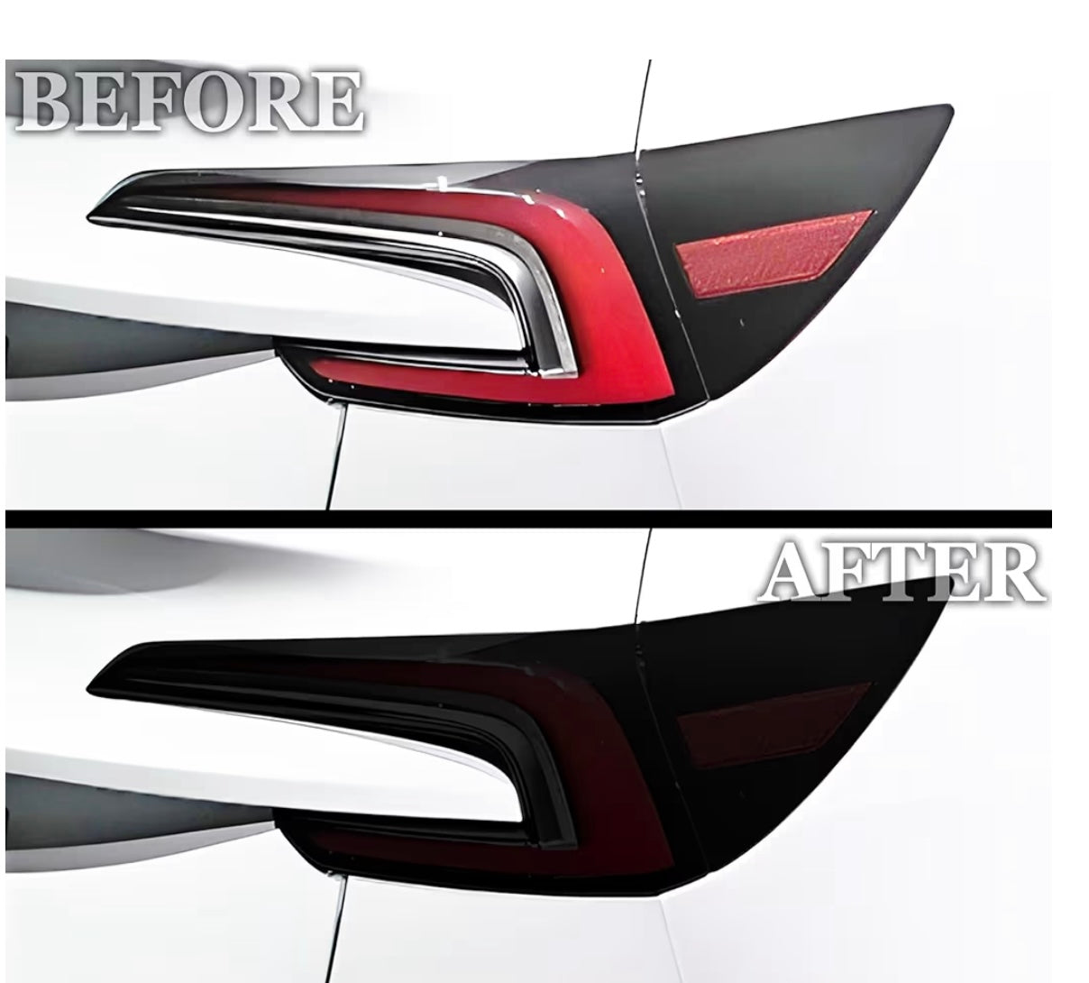 Smoked Taillight Tint for Tesla Model 3（2024+）