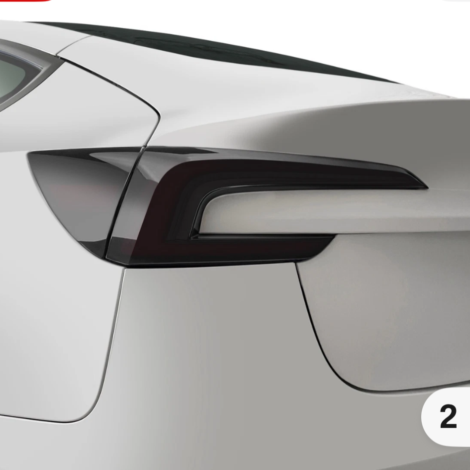 Smoked Taillight Tint for Tesla Model 3（2024+）