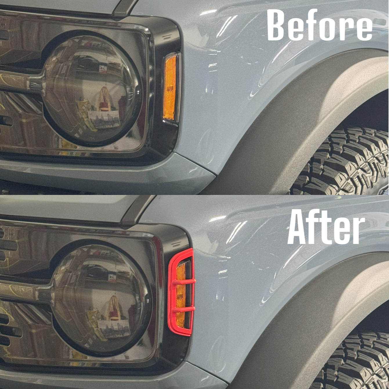 Tint My Lght Grille Side Marker Light Guards for Ford Bronco 2021+