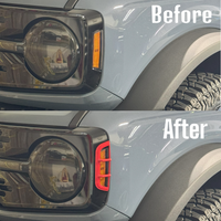 Tint My Lght Grille Side Marker Light Guards for Ford Bronco 2021+