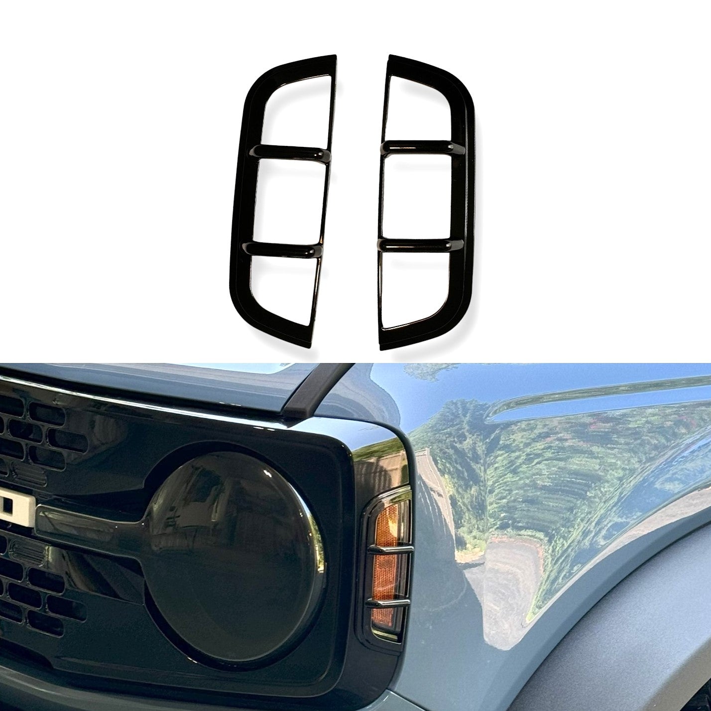 Tint My Lght Grille Side Marker Light Guards for Ford Bronco 2021+