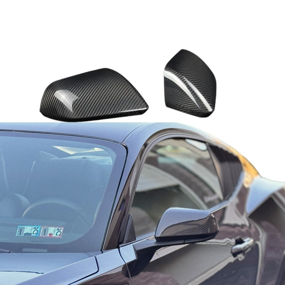 JSD Dry Carbon Fiber Mirror Covers for 2015-2025 Ford Mustang