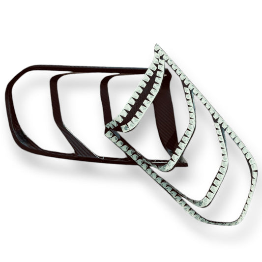 JSD Dry Carbon Fiber Taillight Trim Bezel for 2018-2023 Mustang (Excluding GT350)