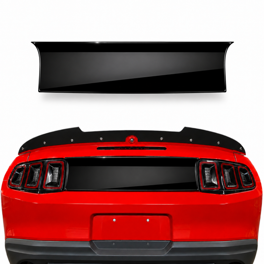 JSD Decklid Blackout Panel without Hole for 2010-2014 Ford Mustang, Gloss Black