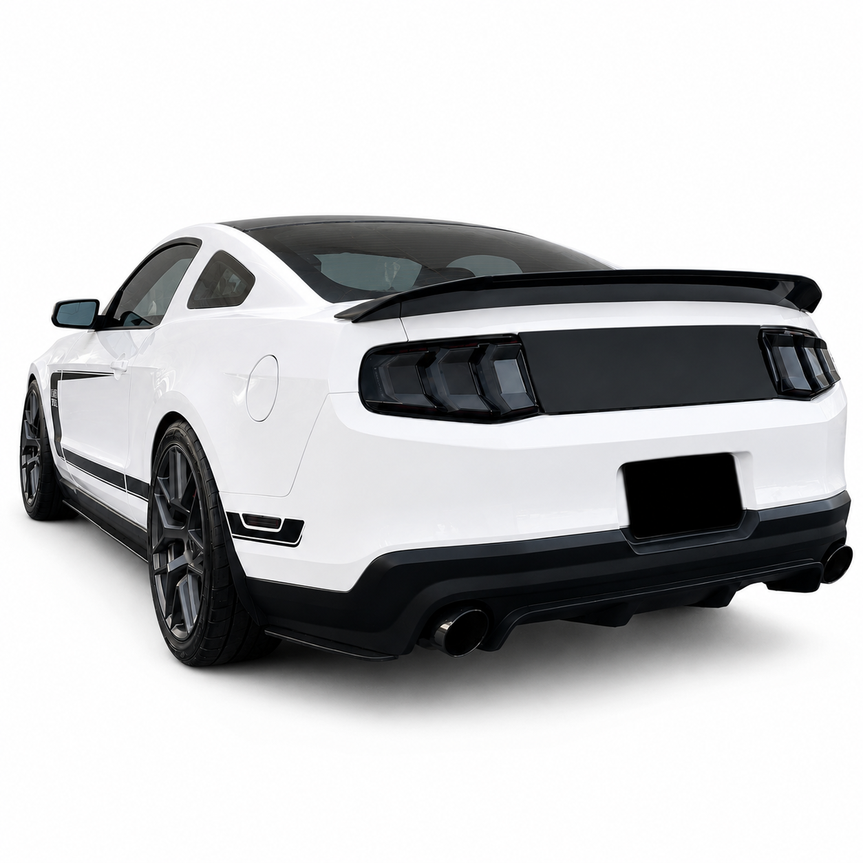 JSD Decklid Blackout Panel fits the 2010-2014 Ford Mustang, Matte Black