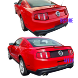 JSD Decklid Blackout Panel with Hole for 2010-2012 Ford Mustang, Gloss Black