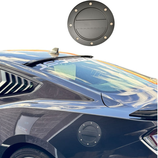 JSD Modern Style Replacement Fuel Door for Ford Mustang 2024 2025 All Models, Matte Black