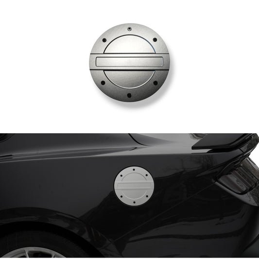 JSD Billet Aluminum Fuel Door for Ford Mustang 2024+, Black Anodized