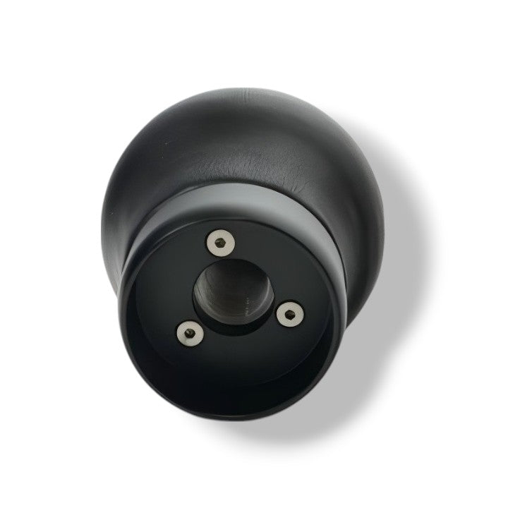 JSD 6-Speed Shift Knob; Black Leather (15-25 Mustang GT, Dark Horse)