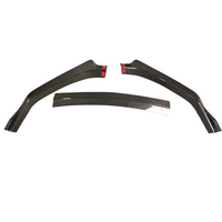 JSD 3-Piece Chin Spoiler for 2024 Mustang GT, EcoBoost W/O PERFORMANCE PACK, Real Carbon Fiber