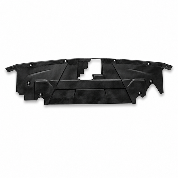 JSD Replacement Radiator Cover for Mustang 2024+, Matte Carbon Fiber