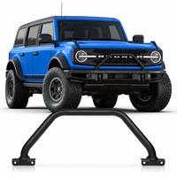 JSD Bull Bar for 2021-2026 Ford Bronco, Front Bumper Grille Guard Compatible with Modular Front Bumper Only, Black Powder Coated Steel