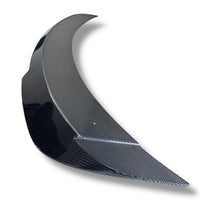 JSD V-Style Rear Trunk Spoiler for Ford Mustang 2024+, Real Gloss Carbon Fiber