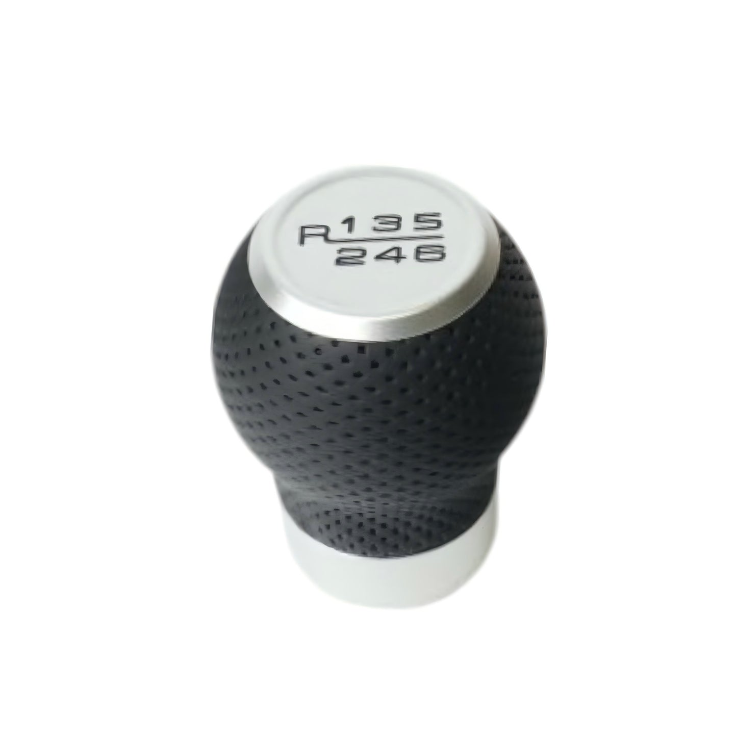 JSD 6-Speed Shift Knob; Black Perforated Leather (15-25 Mustang GT, Dark Horse)