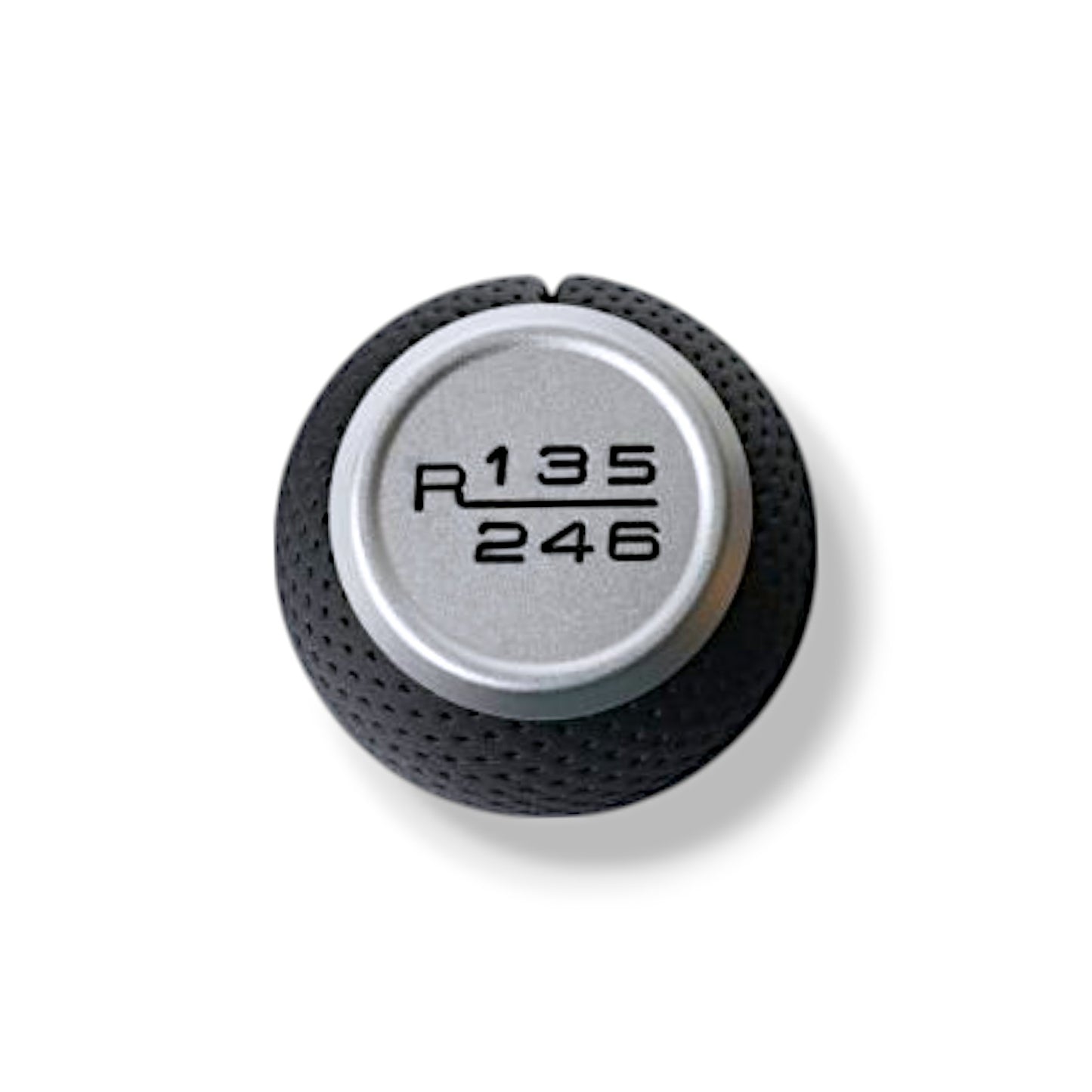 JSD 6-Speed Shift Knob; Black Perforated Leather (15-25 Mustang GT, Dark Horse)