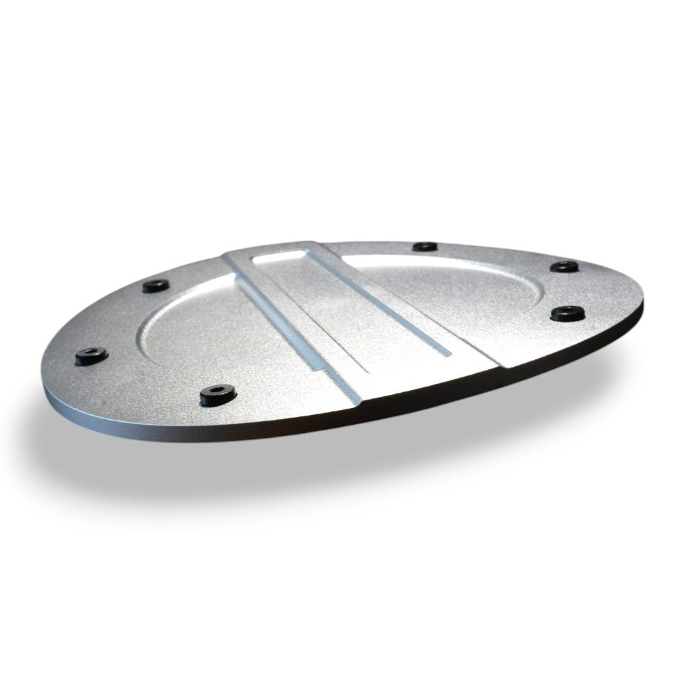 JSD Billet Aluminum Fuel Door for Ford Mustang 2024+, Black Anodized