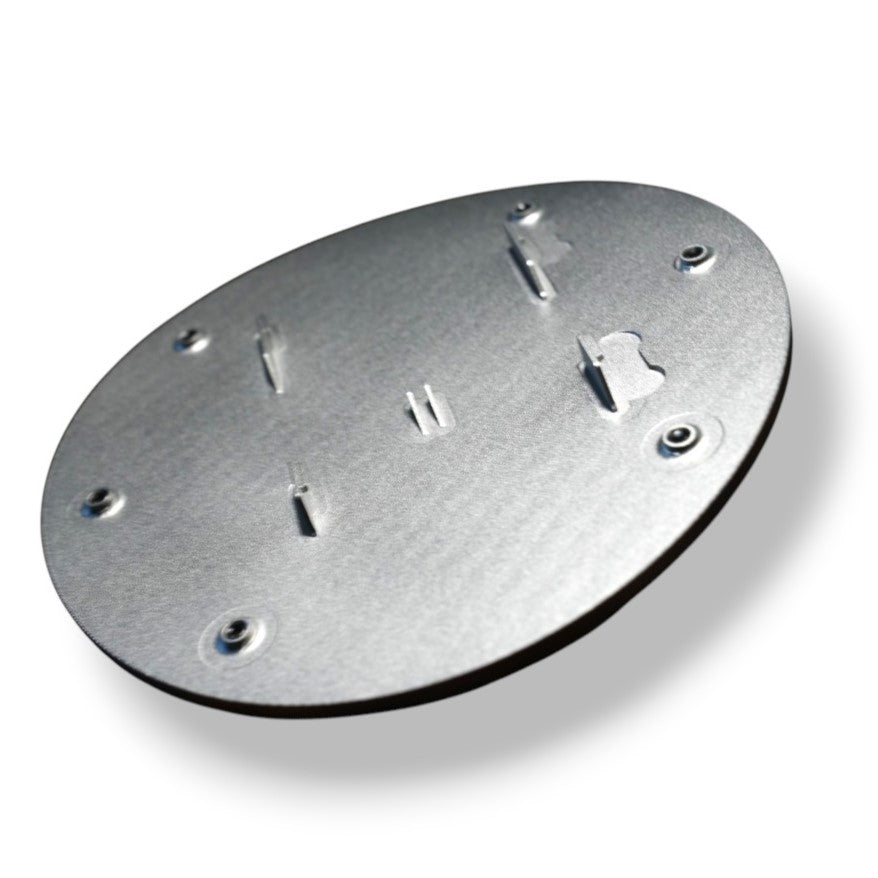 JSD Billet Aluminum Fuel Door for Ford Mustang 2024+, Black Anodized