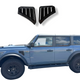 JSD Space Bronco Front Side Fender Vents Trim Compatible fits Bronco 2021-Present Carbon Fiber Style 2pcs