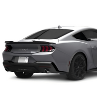 JSD V-Style Rear Trunk Spoiler for Ford Mustang 2024+, Real Gloss Carbon Fiber